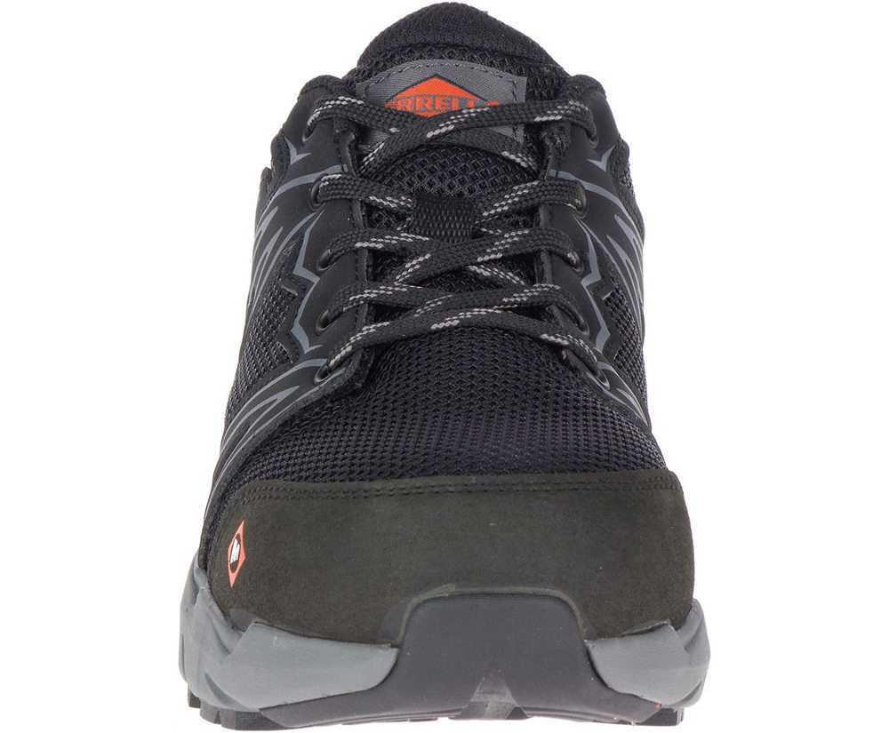 Merrell Hiking Shoes Black - Fullbench Superlite Alloy Toe Work - Womens 41WKJNIUL